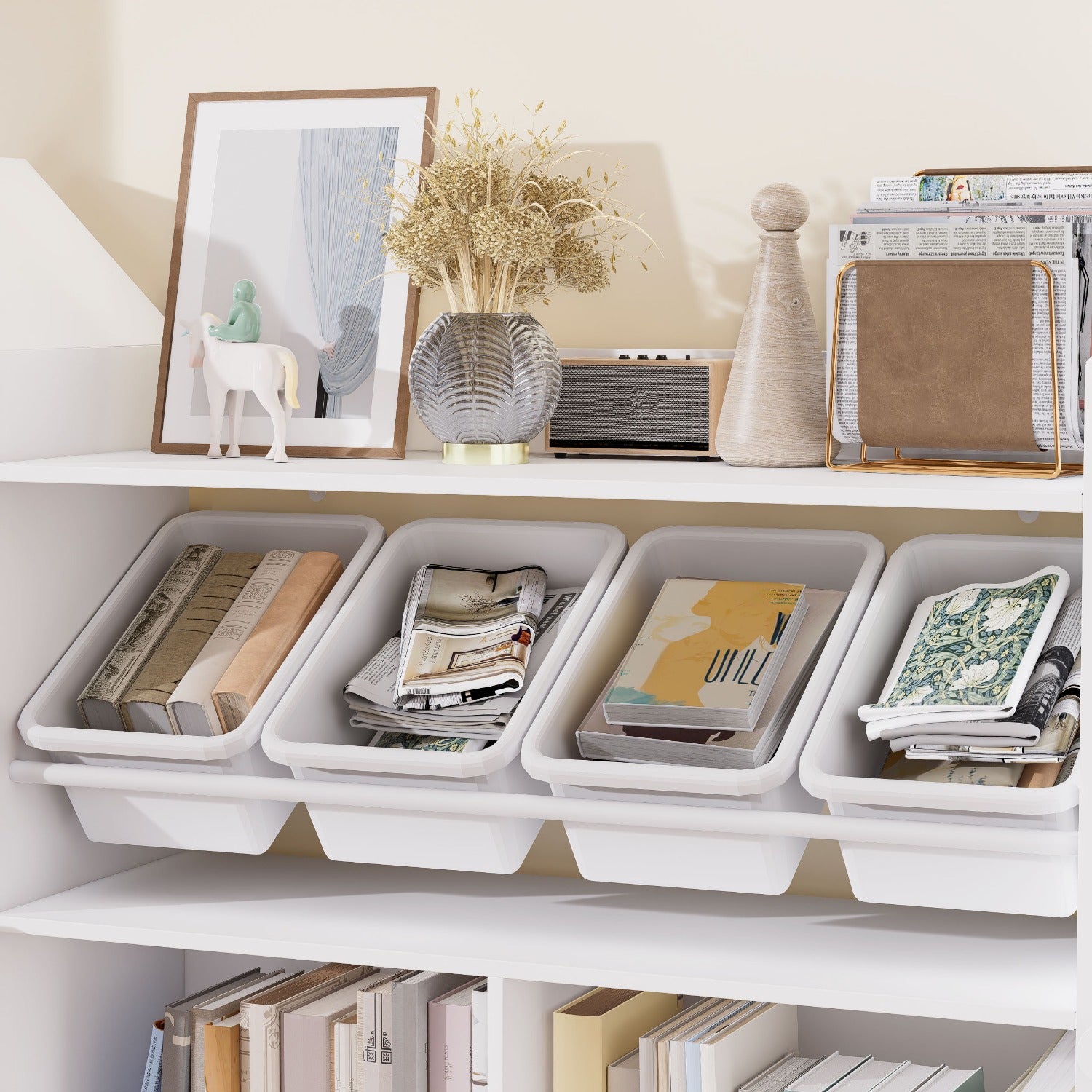 White Castle-Shaped Bookshelf with Blackboard Panels - & Educational, 27\