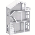 3-Tier Freestanding Bookshelf Suitable for Kids & Dollhouse - Sturdy \u002FMDF Storage Shelf, Space-Saving Bookcase for Room,, Playroom, Compact Book Shelf